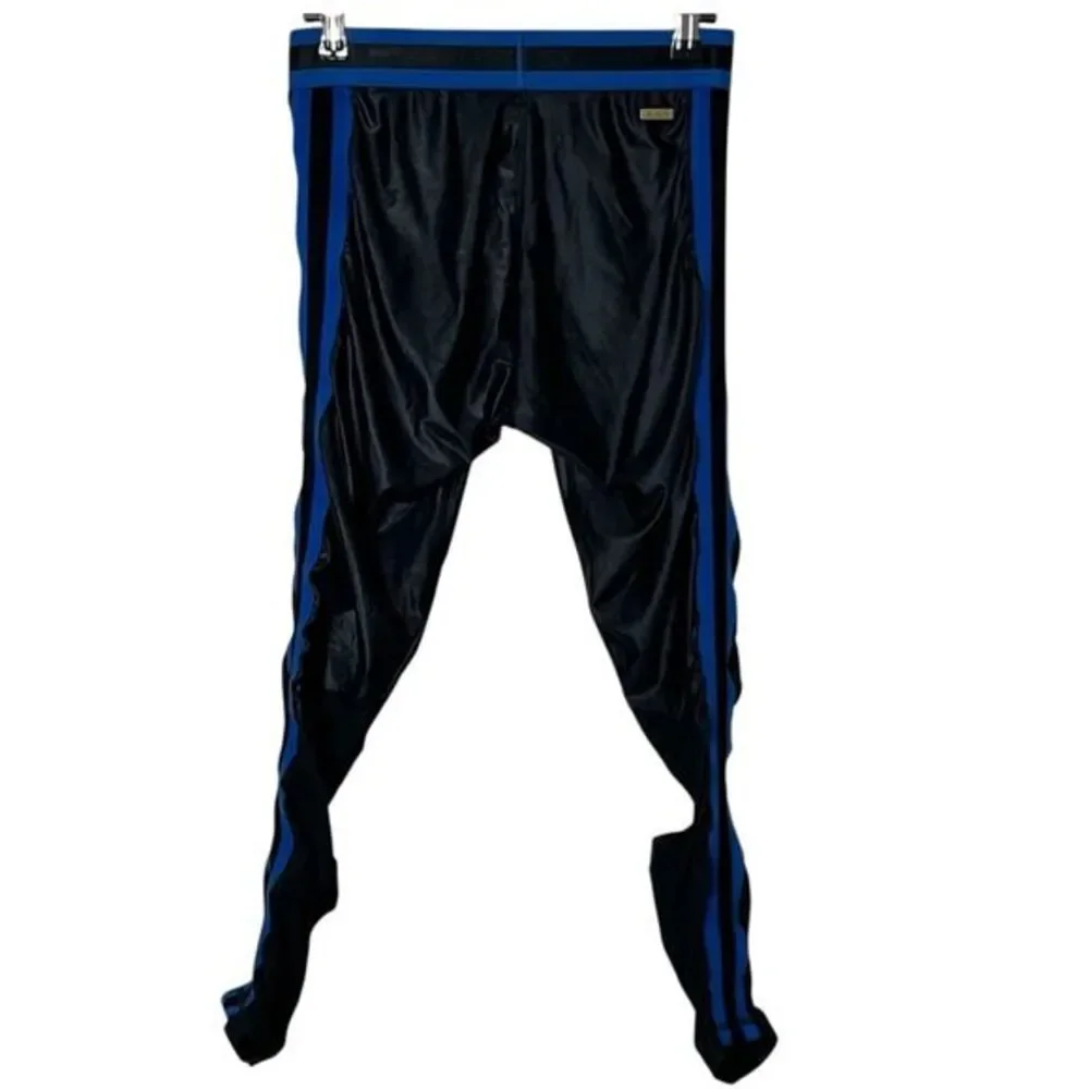 Alala Varsity Tight Leggings Size Small Black Blue Contrast High Rise Athleisure